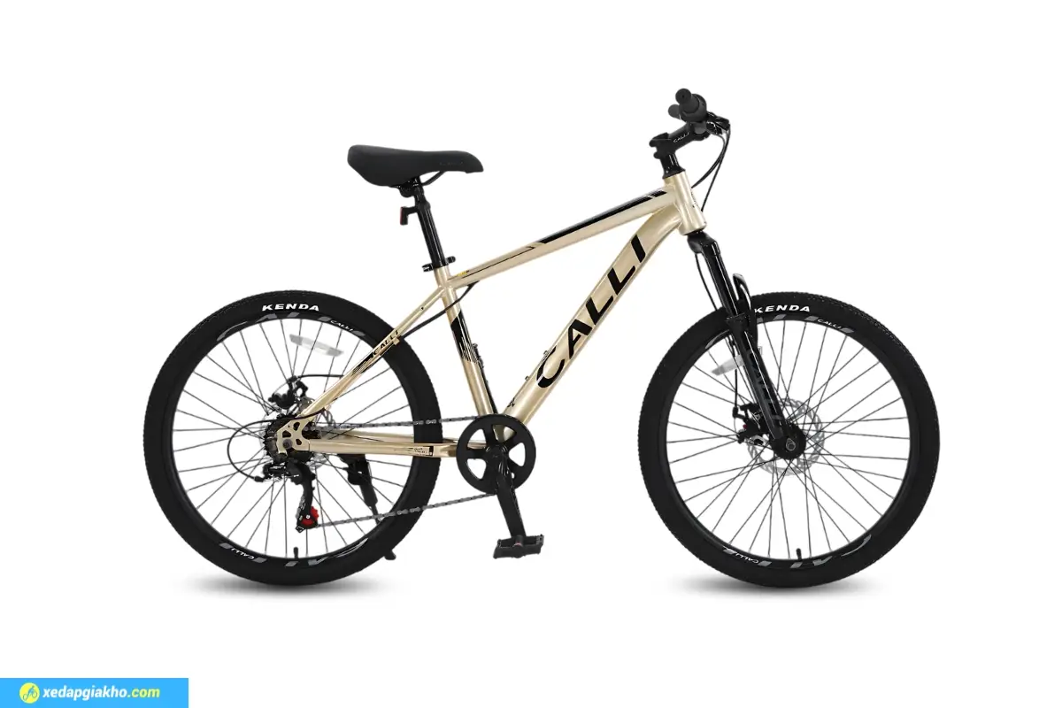 Xe Đạp Địa Hình MTB Calli M340 24 Inch Màu Vàng Đồng