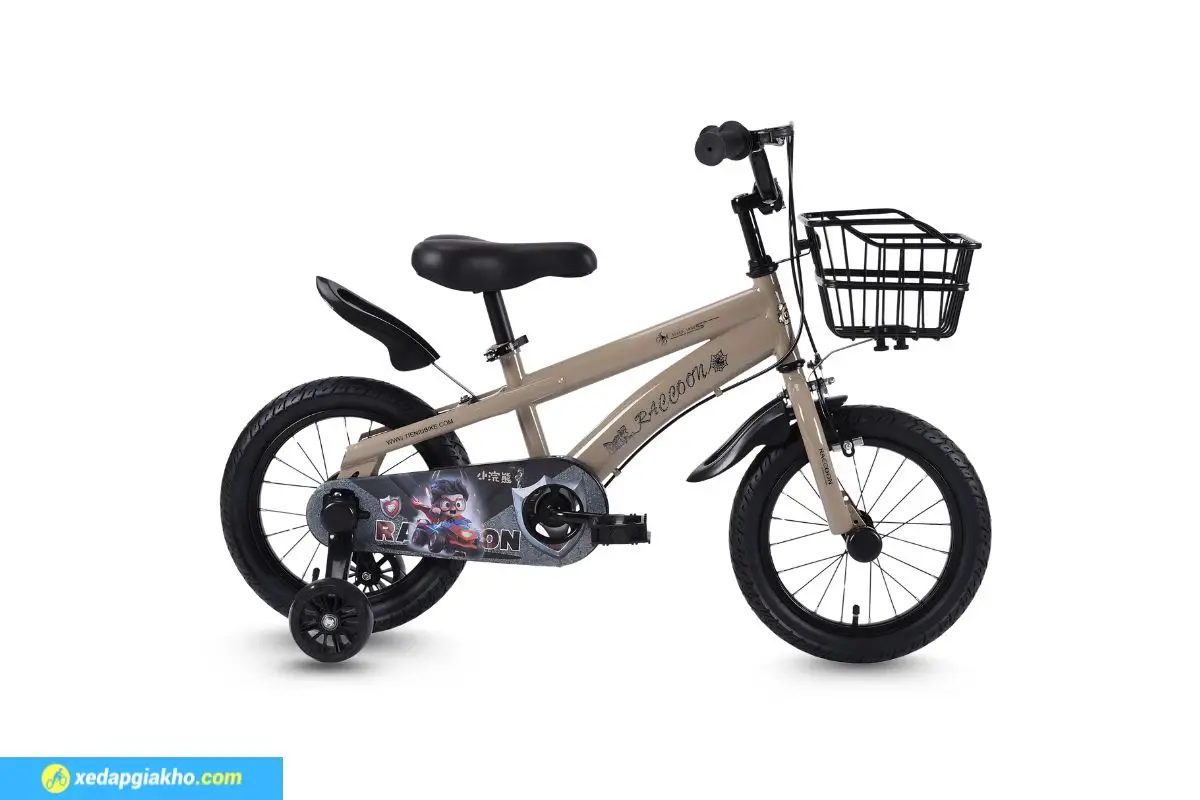 Xe Đạp Trẻ Em Raccoon Jason 14 Inch 3 _Xe Đạp Trẻ Em Raccoon Jason 14 Inch Màu Nâu
