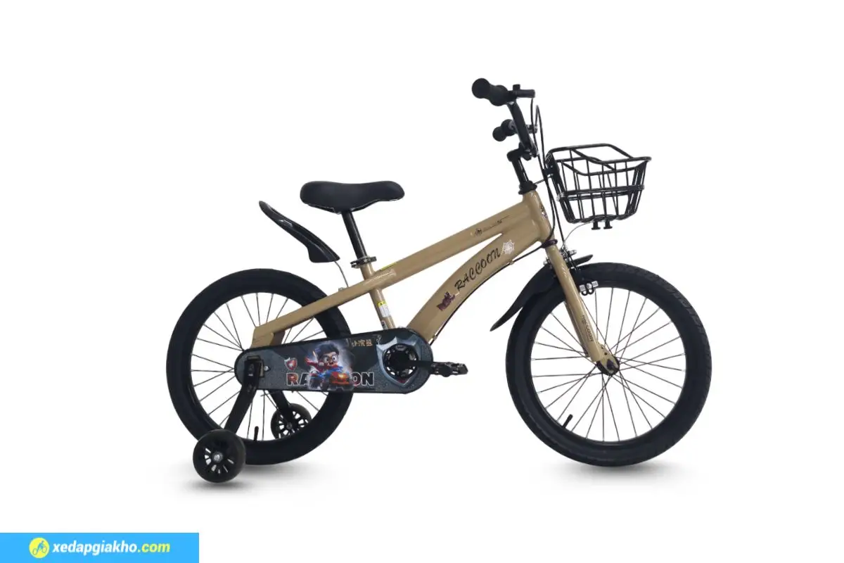 Xe Đạp Trẻ Em Raccoon Jason 18 Inch 3 Xe Đạp Trẻ Em Raccoon Jason 18 Inch Màu Nâu