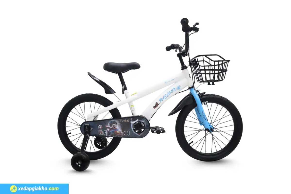 Xe Đạp Trẻ Em Raccoon Jason 18 Inch 2 Xe Đạp Trẻ Em Raccoon Jason 18 Inch Màu Trắng