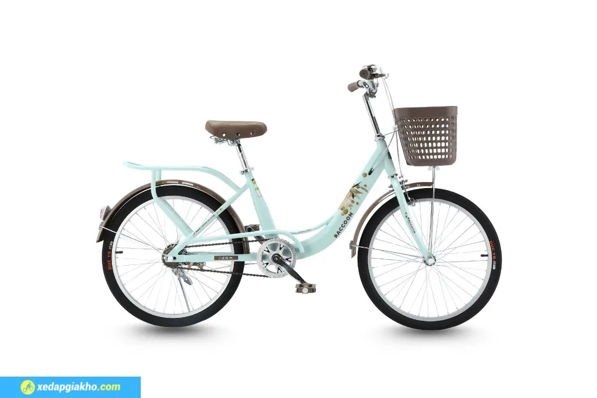 Xe Đạp Trẻ Em Raccoon Rina 22 Inch Màu Xanh Dương