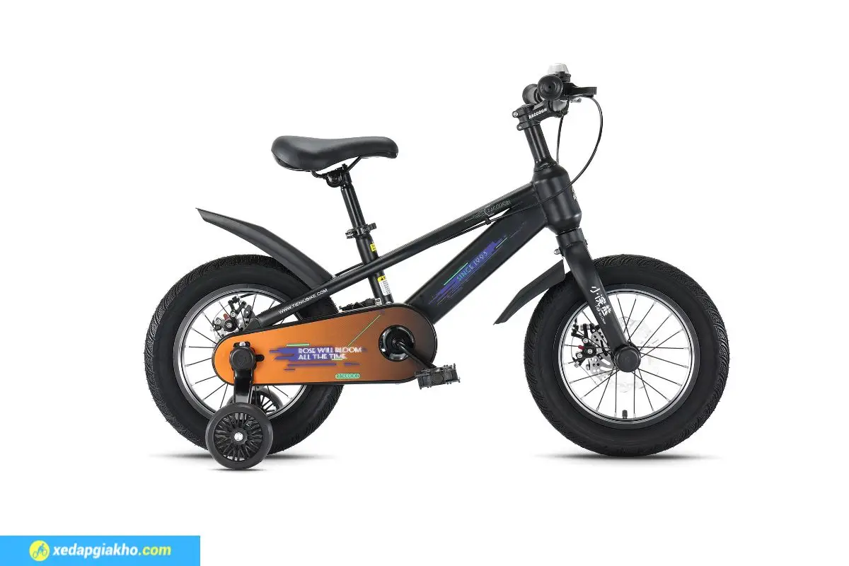 Xe Đạp Trẻ Em Raccoon Tyson 18 Inch Màu Đen