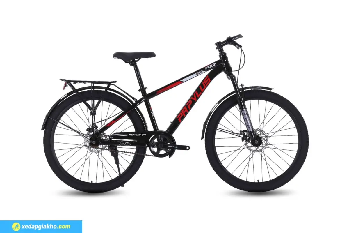 Xe Đạp Địa Hình MTB Papylus PZ2 26 Inch Màu Đen Đỏ