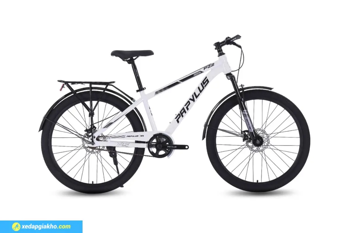 Xe Đạp Địa Hình MTB Papylus PZ2 26 Inch Màu Trắng Đen