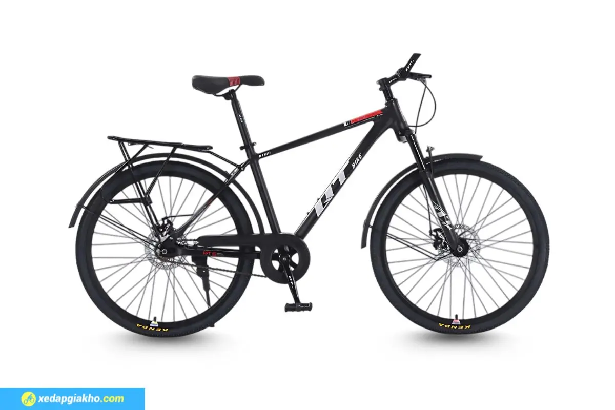 Xe Đạp Địa Hình MTB QT Bike QT160 26 Inch Đen Đỏ