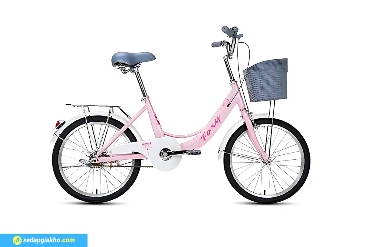Xe Đạp Trẻ Em Bé Gái Foxy Linda 1 20 Inch Màu Hồng