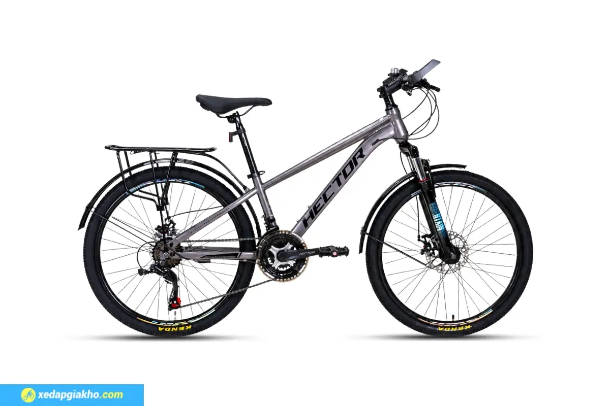 Xe Đạp Địa Hình MTB Hector Apollo 1B 24 Inch 2 Xe đạp địa hình MTB Hector Apollo 1B 24 inch màu xám đen