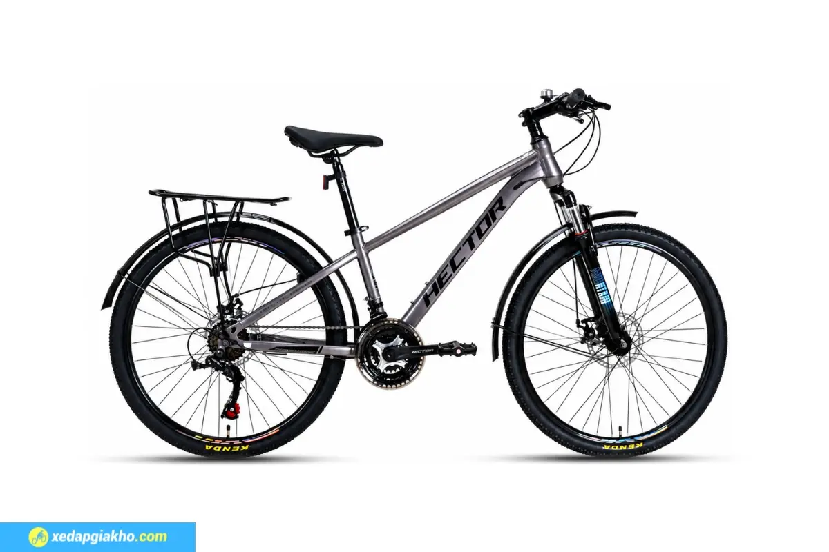 Xe Đạp Địa Hình MTB Hector Apollo 2B 26 Inch 3 Xe đạp địa hình MTB Hector Apollo 2B 26 inch màu xám đen