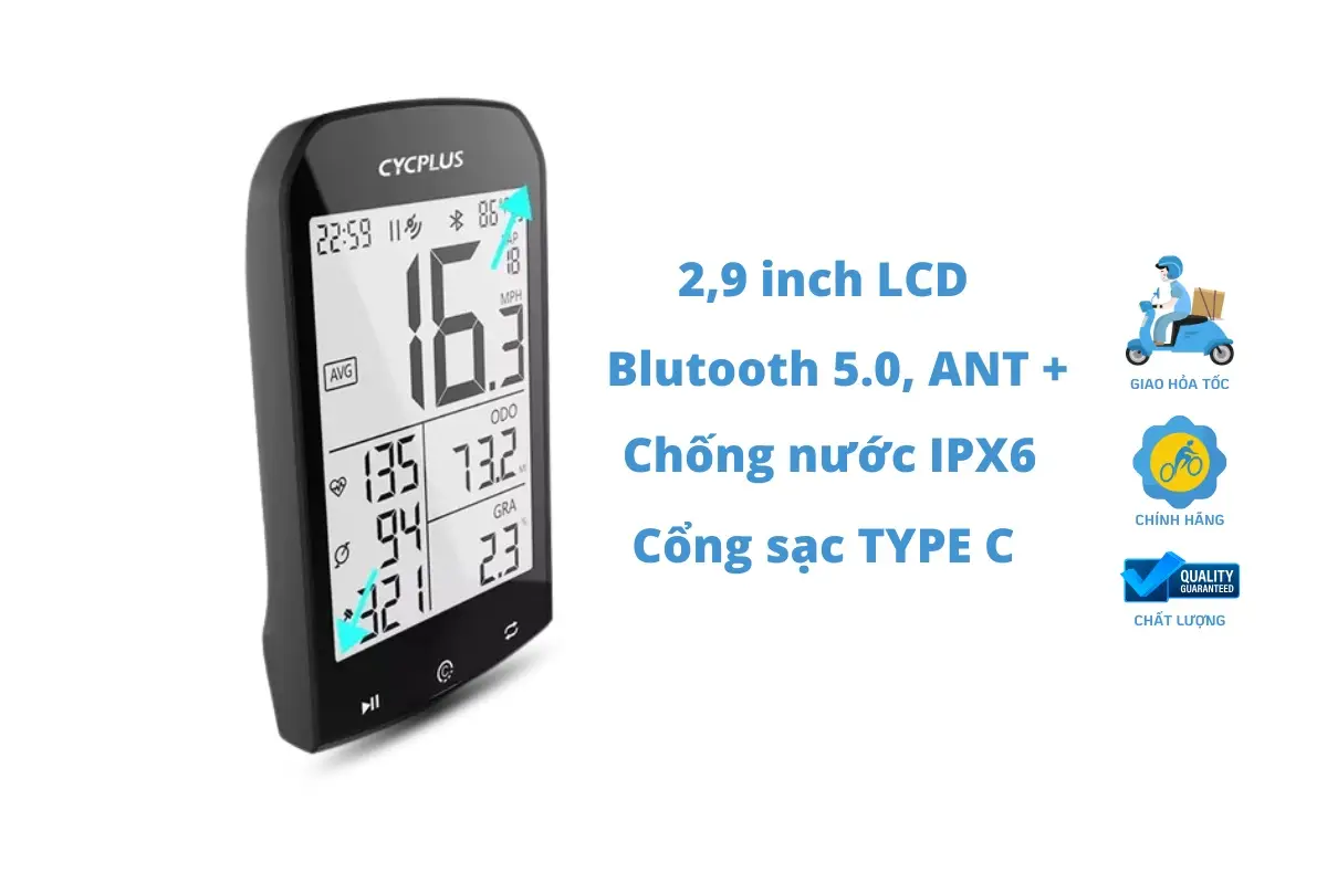 Đồng Hồ Đo Tốc Độ Xe Đạp Không Dây Cyplus M1 5 Đồng Hồ Đo Tốc Độ Xe Đạp Không Dây Cyplus M1