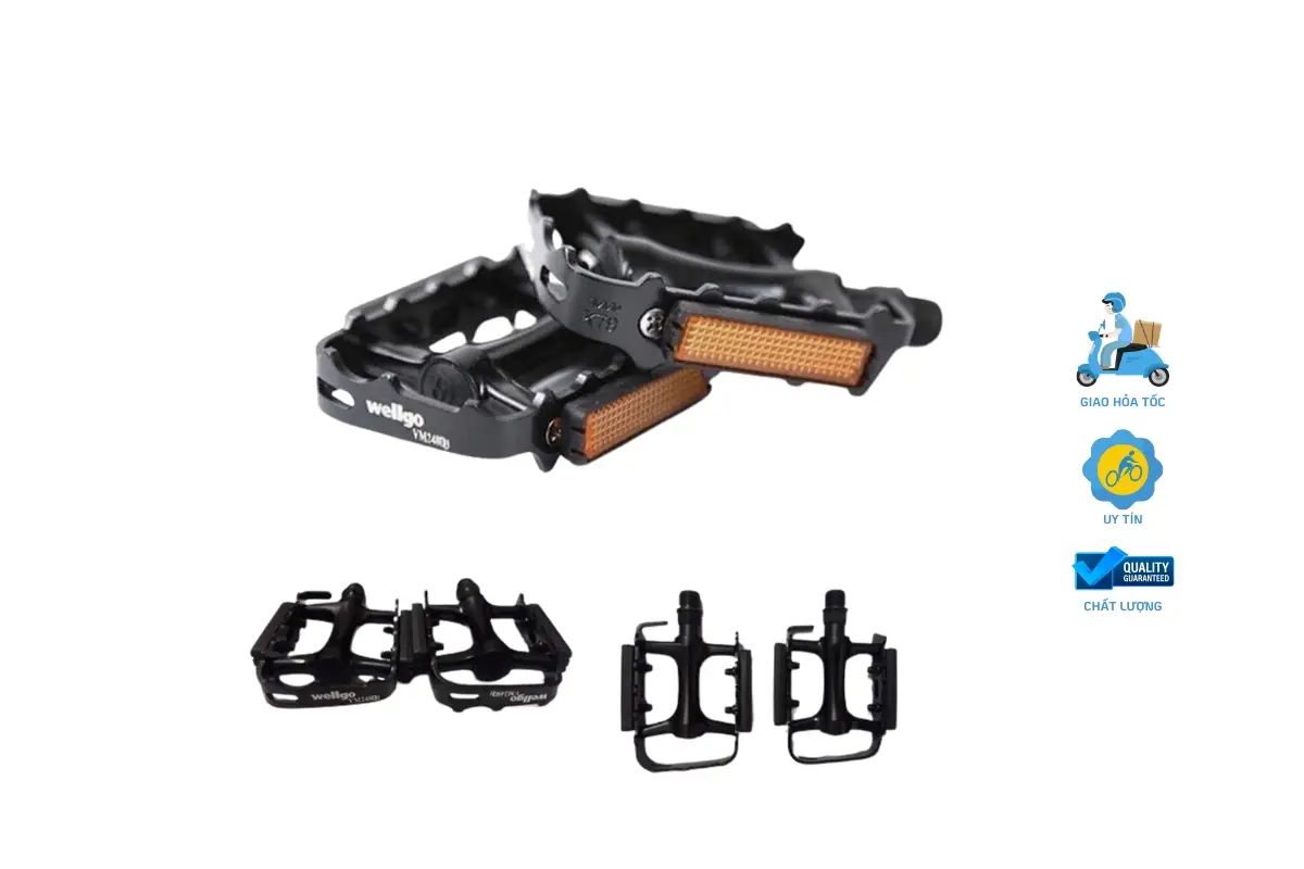 Pedan Xe Đạp Wellgo Nhôm