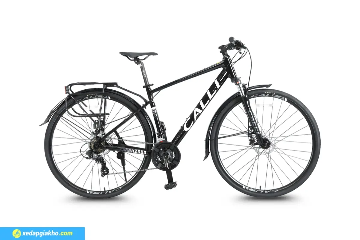 Xe Đạp Hybrid CALLI H2000 Shimano Màu Đen