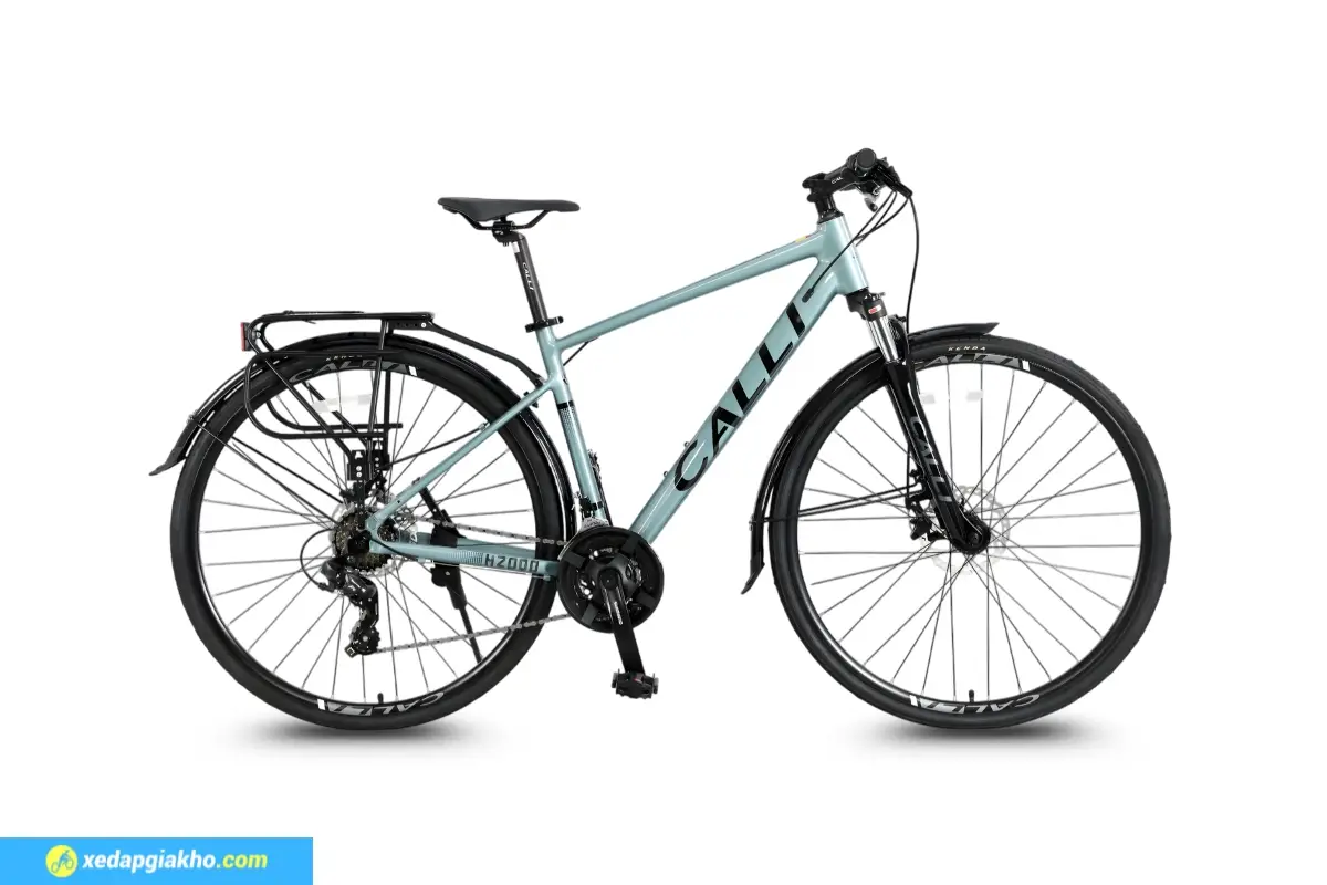 Xe Đạp Hybrid CALLI H2000 Shimano Màu Xanh