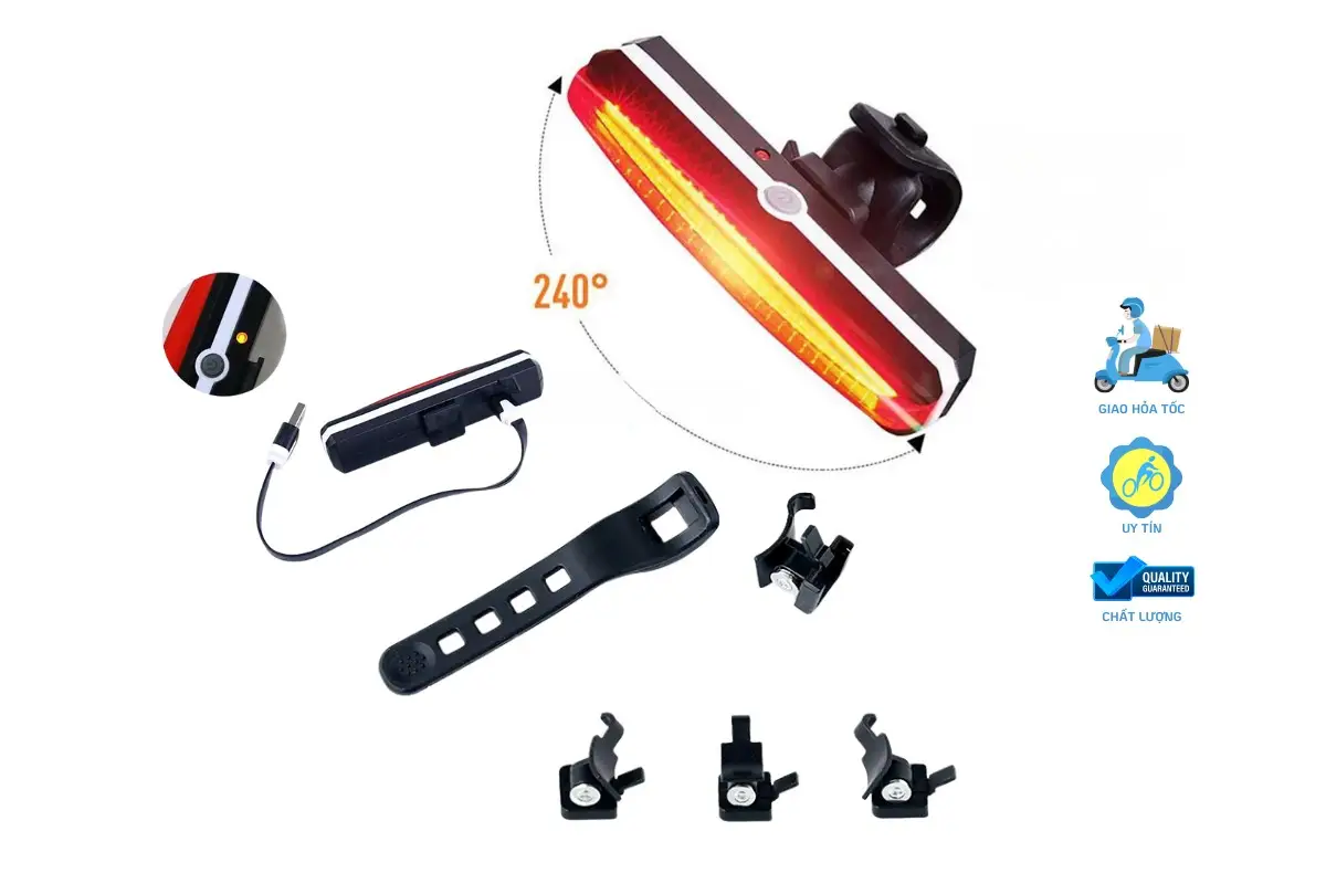 Đèn Hậu Xe Đạp Raca - Led 30 Lumen 3 Đèn Hậu Xe Đạp Raca- Led 30 Lumen