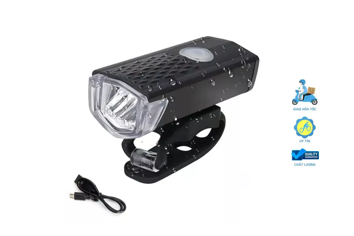 Đèn xe đạp Raca – 300 Lumens, sạc USB