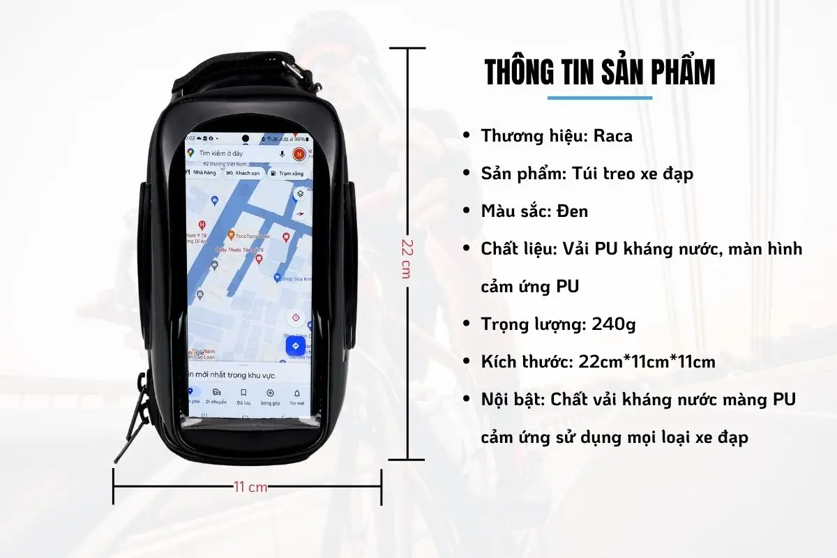 Túi Treo Sườn Xe Đạp Raca S5