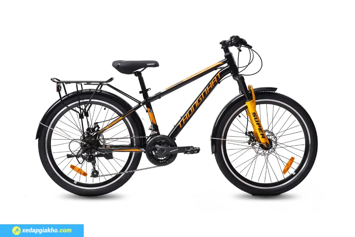 Xe Đạp Địa Hình MTB Thống Nhất Super 24S 24 Inch Màu Đen
