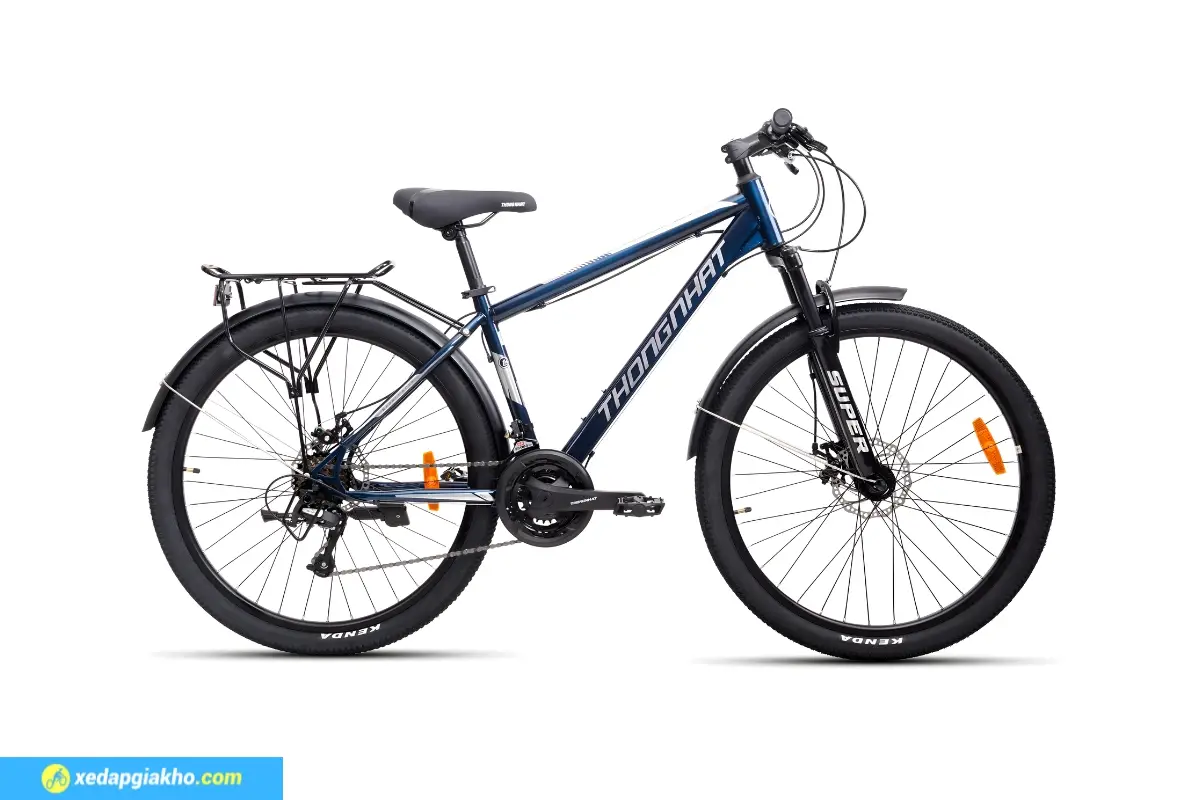 Xe Đạp Địa Hình MTB Thống Nhất Super 26S 26 Inch Màu Xanh
