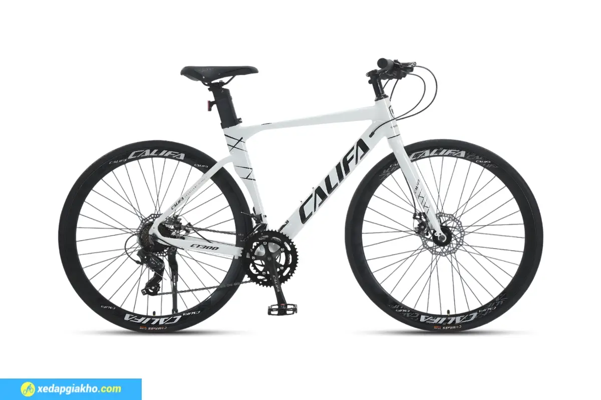 Xe Đạp Touring Califa CT300 - Khung nhôm, Shimano 3 Xe Đạp Touring Califa CT300 Màu Trắng