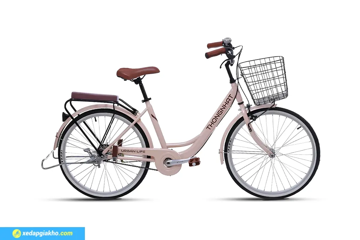 Xe đạp nữ Thống Nhất LD 24 - Màu kem