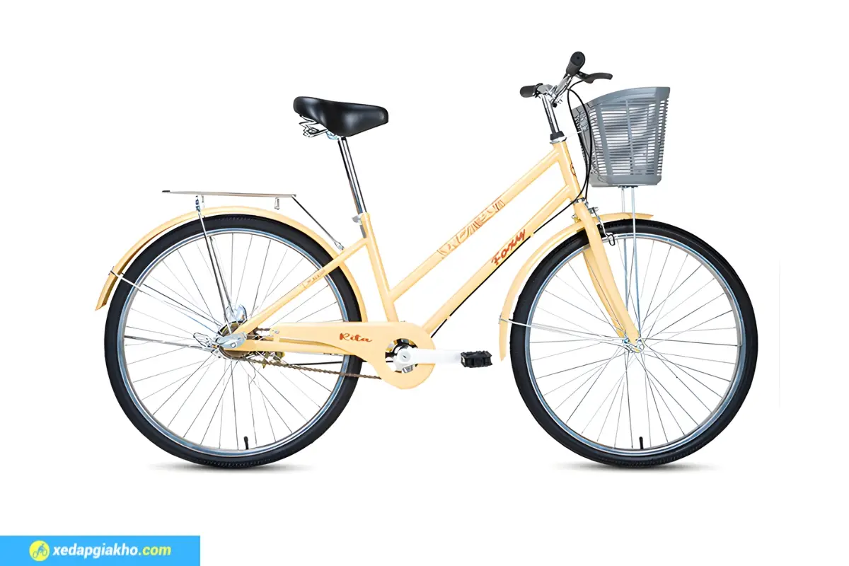 Xe đạp nữ Foxy Rita 26 inch - Màu kem