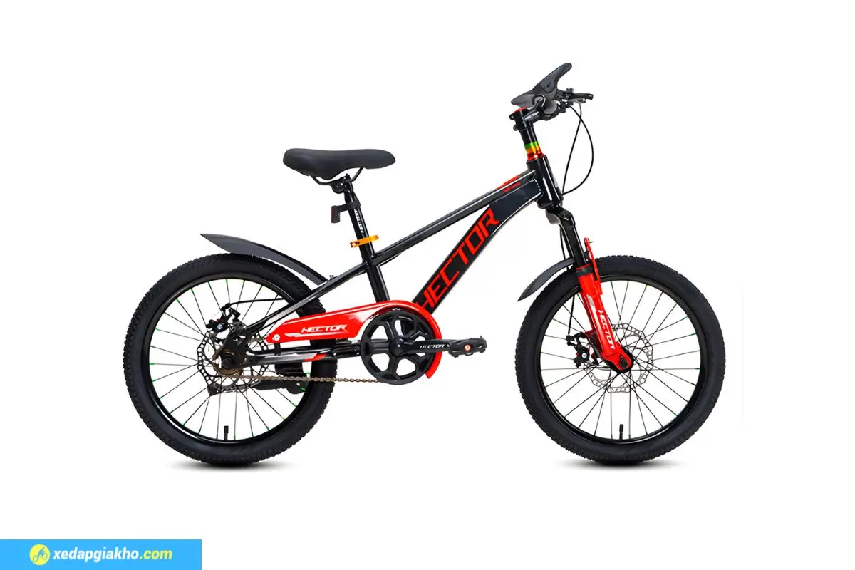 Xe Đạp Địa Hình Trẻ Em Hector Ares 1 18 Inch - Phanh Đĩa Cơ 4 Xe Đạp Địa Hình Trẻ Em Hector Ares 1 18 Inch Màu Đen Đỏ