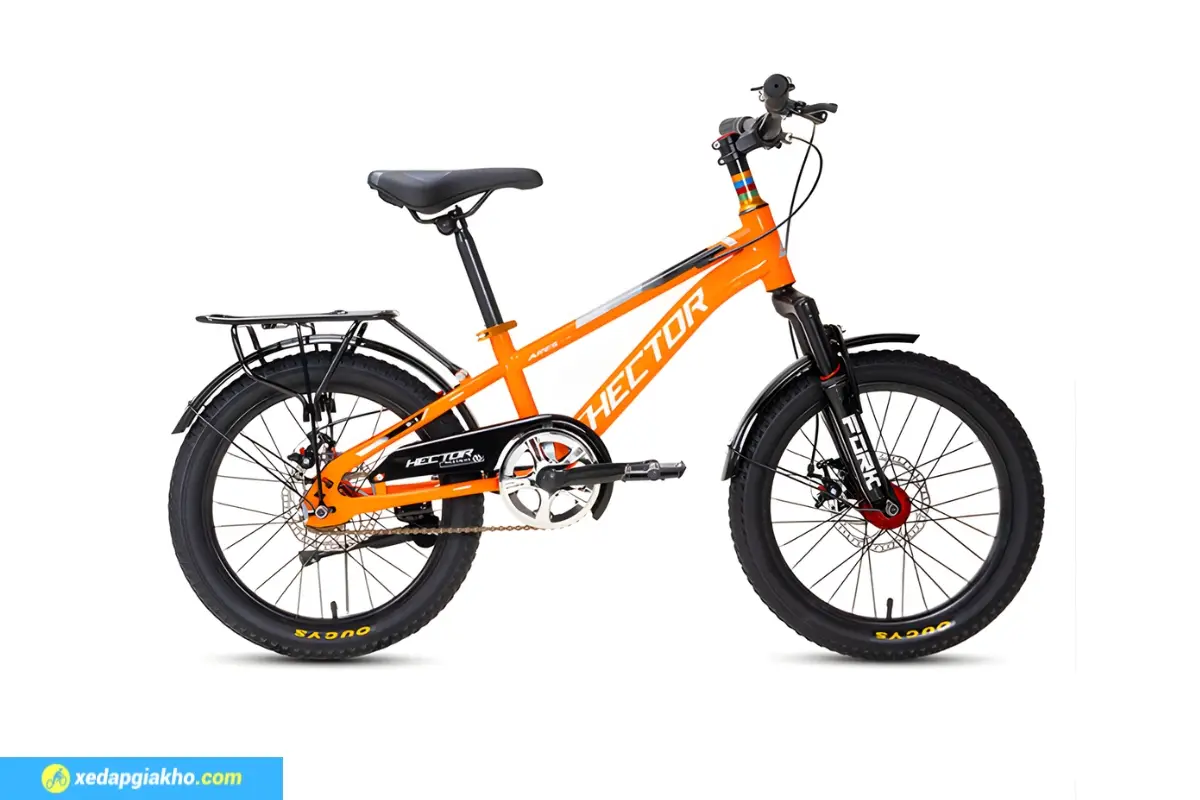Xe Đạp Địa Hình Trẻ Em Hector Ares1B 18 Inch - Cam Đen