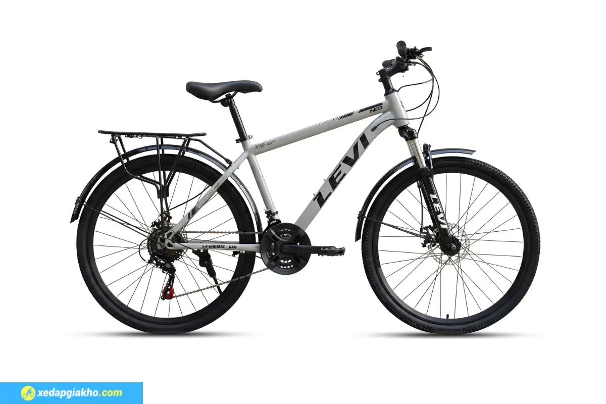 Xe Đạp Địa Hình MTB Levi Neo 26 Inch Màu Ghi
