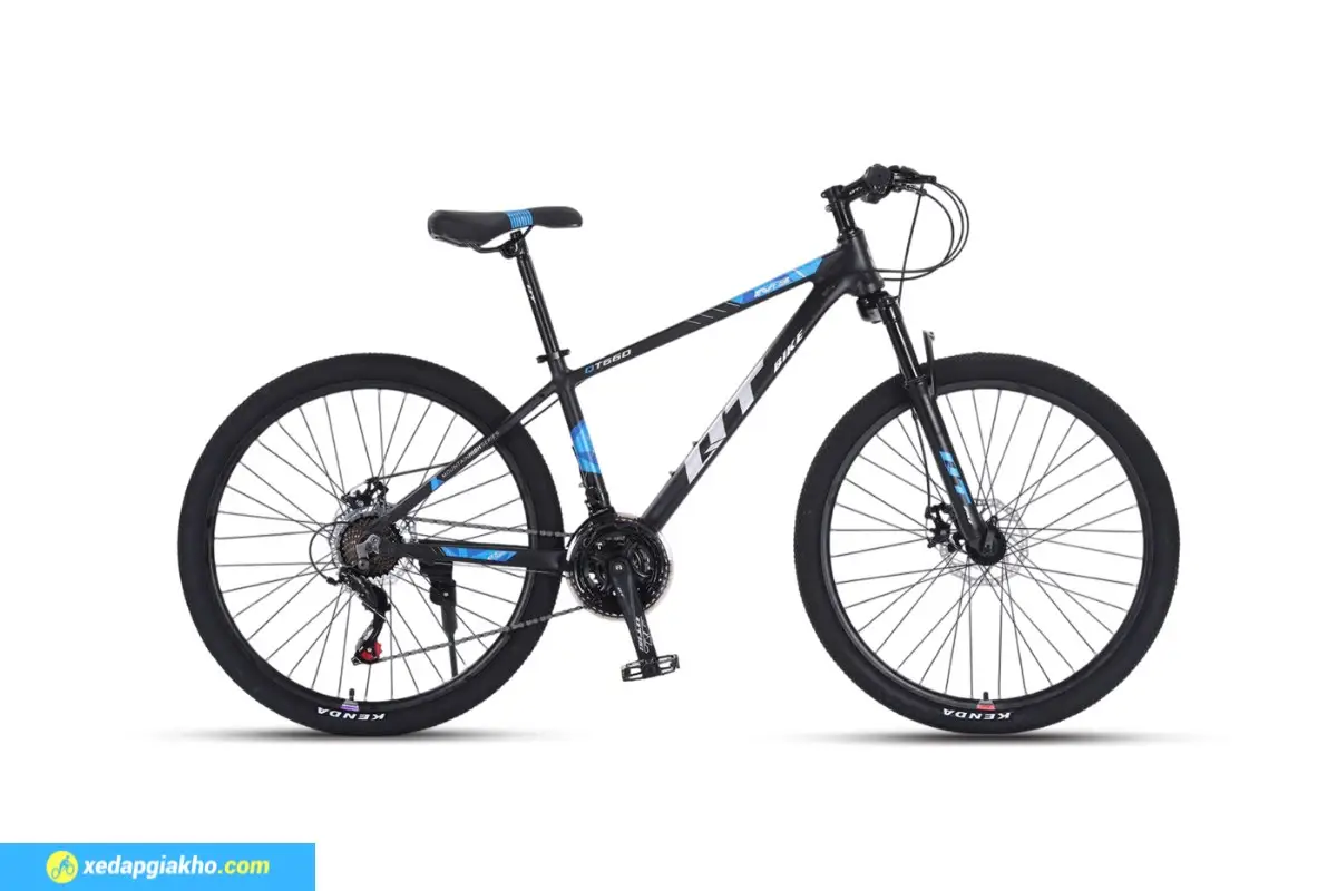 Xe Đạp Địa Hình MTB QT Bike QT660 26 Inch - Shimano 5 Xe Đạp Địa Hình MTB QT Bike QT660 26 Inch - Đen Xanh Dương