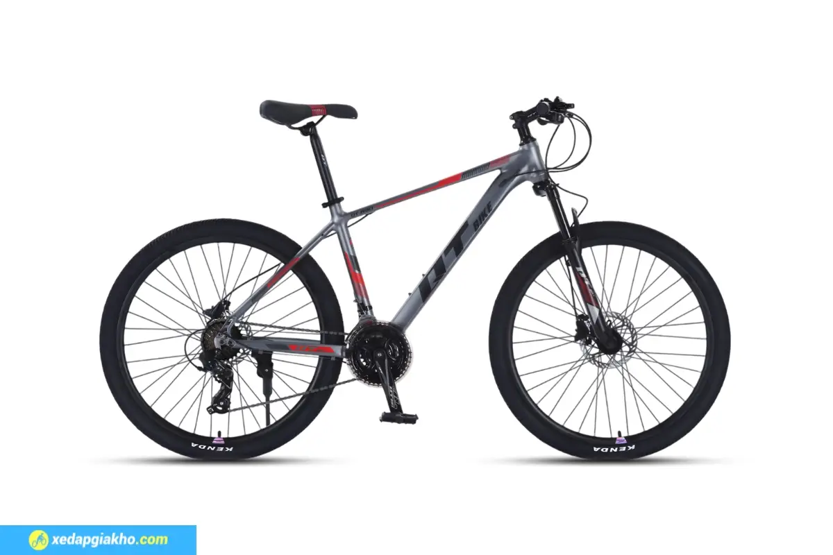 Xe Đạp Địa Hình MTB QT Bike QT690 27.5 Inch - Shimano 3 Xe Đạp Địa Hình MTB QT Bike QT690 27.5 Inch - Ghi Đỏ