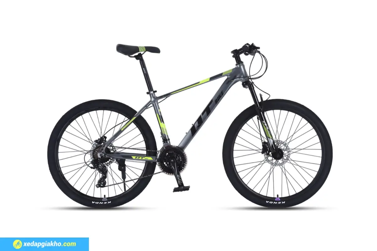 Xe Đạp Địa Hình MTB QT Bike QT690 27.5 Inch - Shimano 2 Xe Đạp Địa Hình MTB QT Bike QT690 27.5 Inch - Ghi Xanh Lá