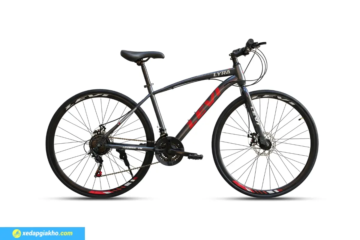 Xe Đạp Touring Levi Lyra Màu Đen Đỏ