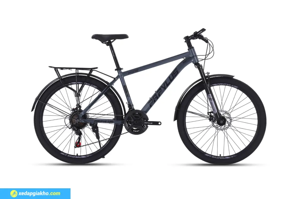 Xe Đạp Địa Hình MTB PZ6M 26 Inch - Xám Đen