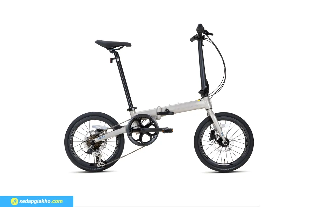 Xe Đạp Gấp Java Volta 7s 16 Inch Màu Ghi