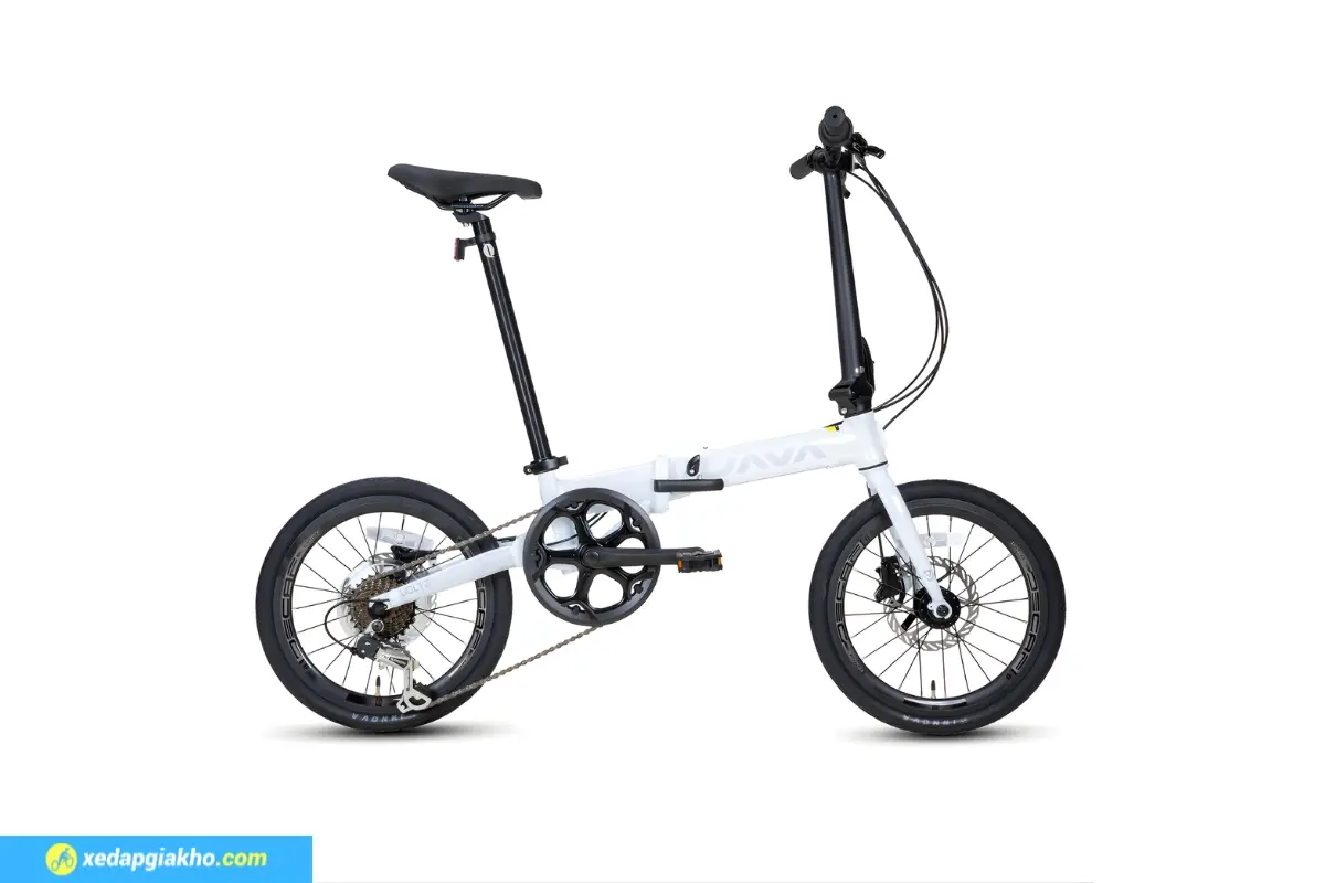 Xe Đạp Gấp Java Volta 7s 16 Inch Màu Trắng