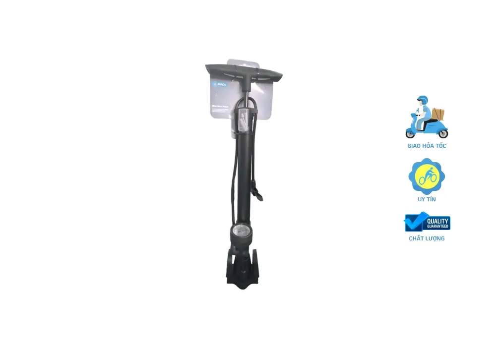 Bơm xe đạp Raca có đồng hồ đo áp suất