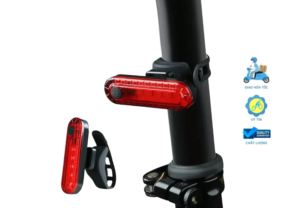 Đèn Hậu Cảnh Báo Xe Đạp Raca Sạc USB 4 Chế Độ Sáng 5 Đèn hậu cảnh báo xe đạp Raca dễ lắp