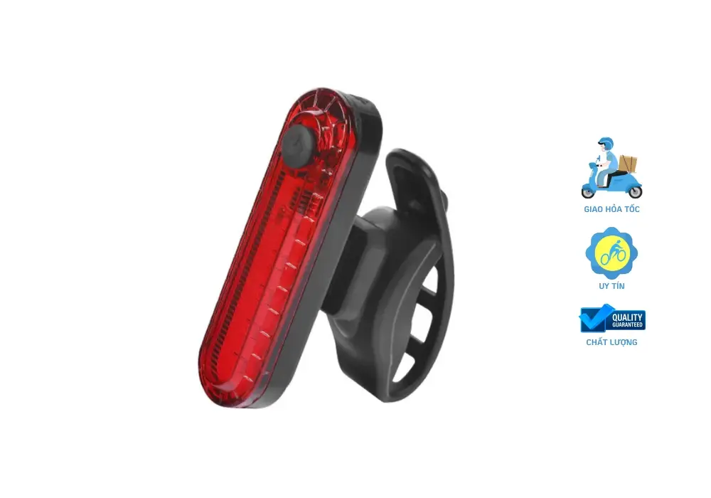 Đèn Hậu Cảnh Báo Xe Đạp Raca Sạc USB 4 Chế Độ Sáng 1 Đèn hậu cảnh báo xe đạp Raca