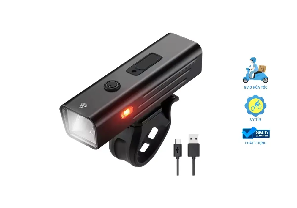 Đèn trước xe đạp cảm biến ánh sáng Raca