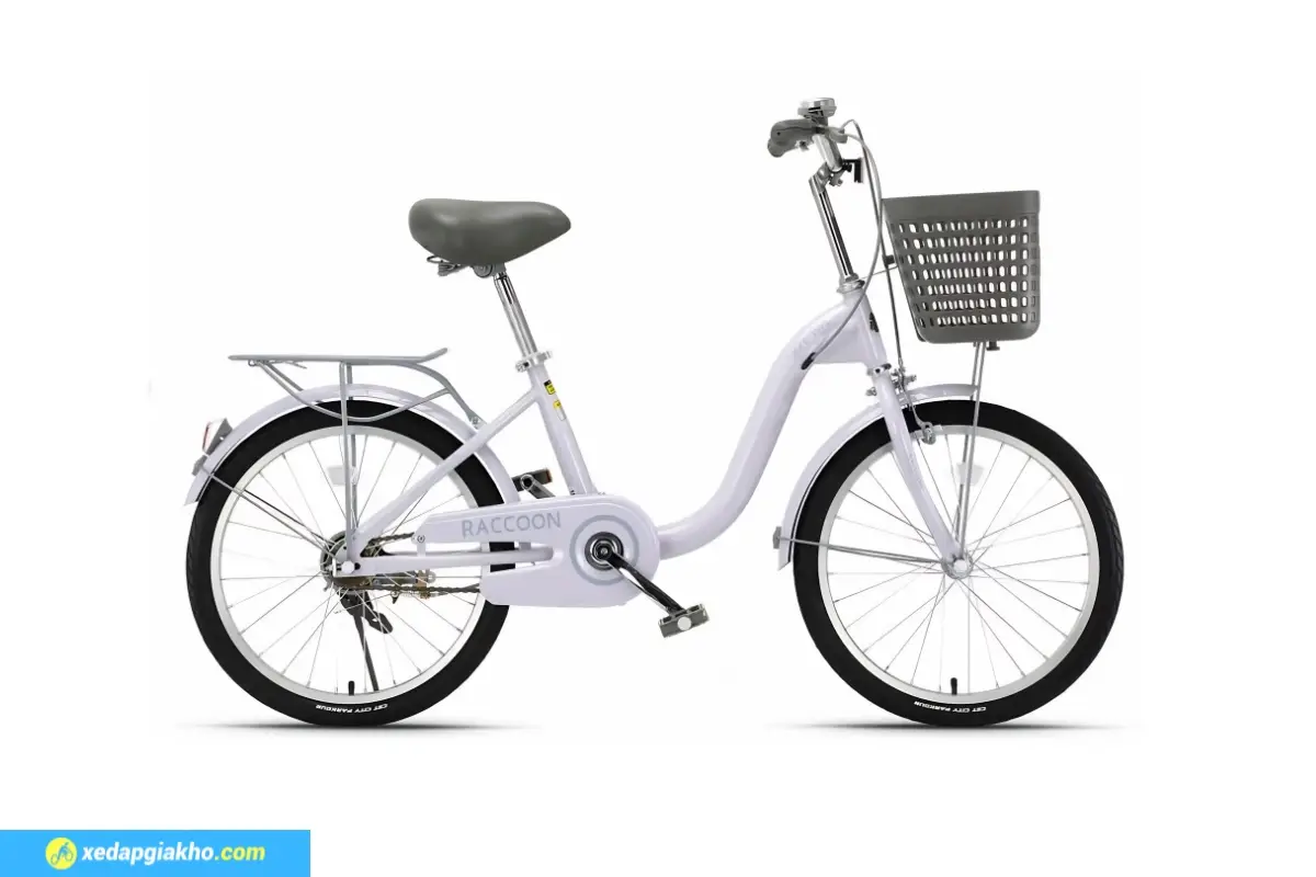 Xe đạp nữ Raccoon Hanna 24 inch màu tím