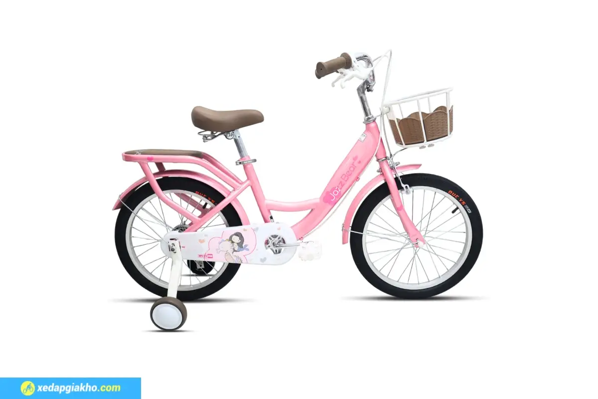 Xe đạp trẻ em Jazz Bear A-2305 16 inch màu hồng