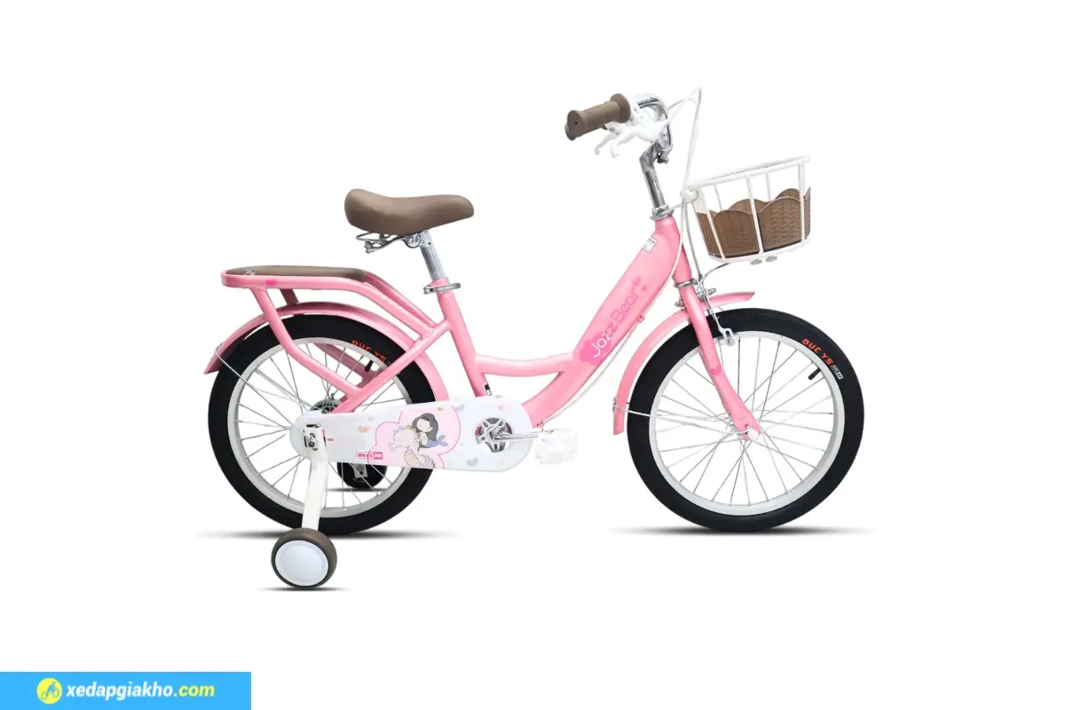 Xe đạp trẻ em Jazz Bear A-2305 20 inch màu hồng