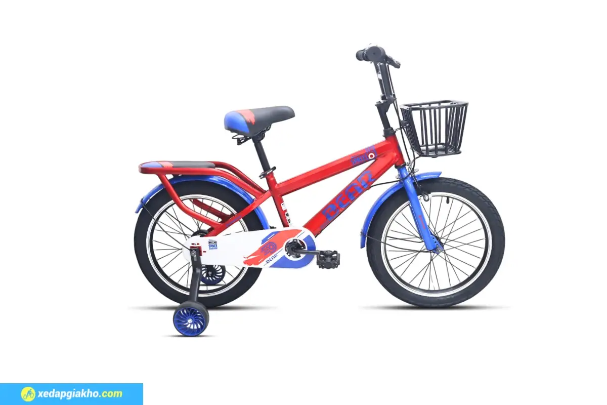 Xe đạp trẻ em Jazz Bear A-2307 14 inch màu đỏ