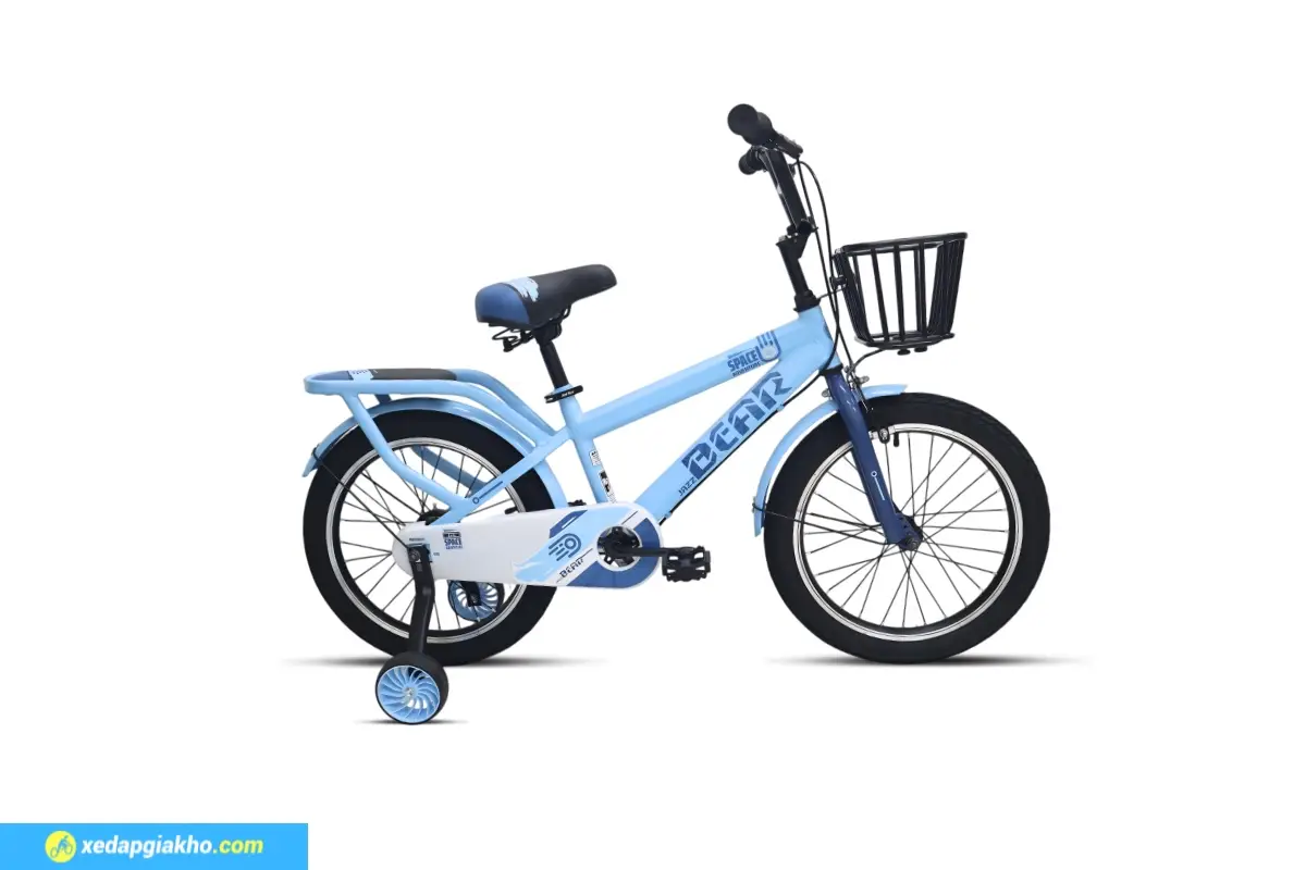 Xe đạp trẻ em Jazz Bear A-2307 14 inch màu xanh dương