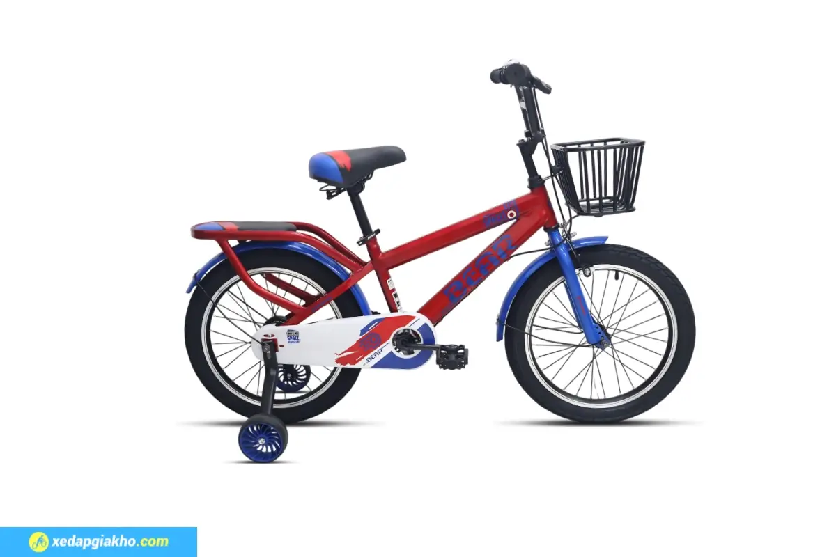 Xe đạp trẻ em Jazz Bear A-2307 16 inch màu đỏ