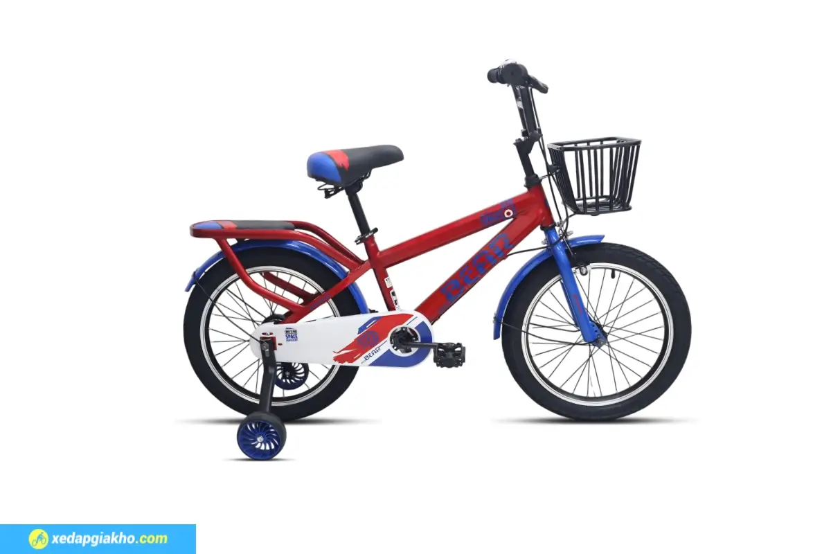 Xe đạp trẻ em Jazz Bear A-2307 18 inch màu đỏ