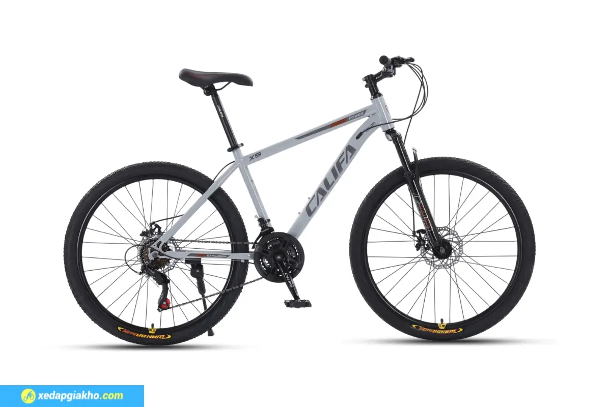 Xe Đạp Địa Hình MTB Califa X5 26 Inch 5 Xe đạp Califa x5 26 inch màu xám sáng