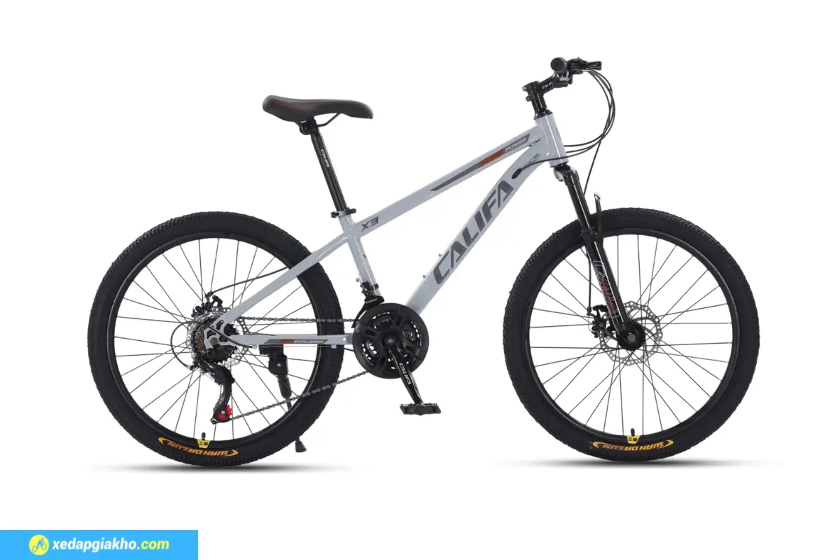 Xe Đạp Địa Hình MTB Califa X3 24 Inch - Phanh Đĩa Cơ 2 Xe đạp địa hình MTB Califa X3 24 inch màu xám sáng