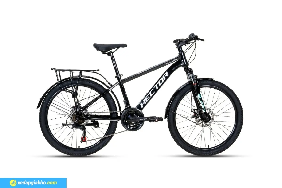 Xe Đạp Địa Hình MTB Hector Fuji 1B 24 Inch 5 Xe đạp địa hình MTB Hector Fuji 1B 24 inch màu đen trắng