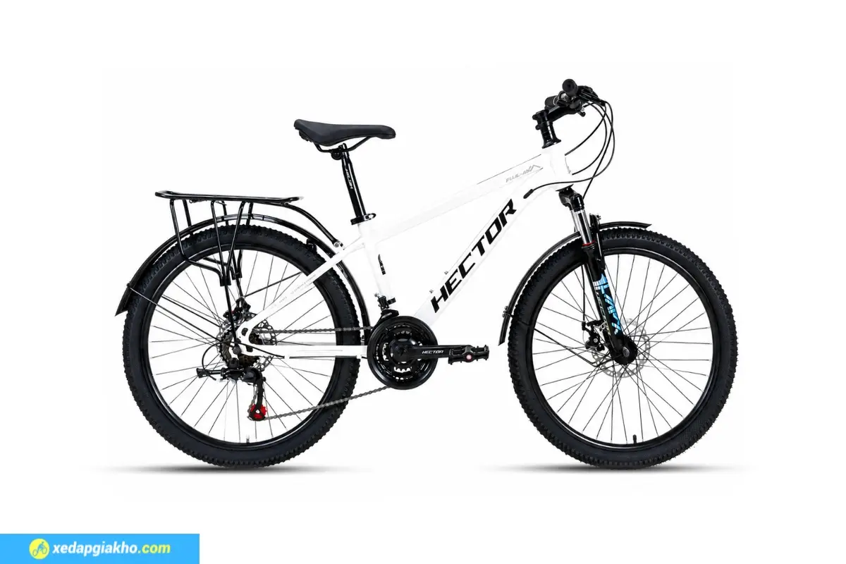 Xe Đạp Địa Hình MTB Hector Fuji 1B 24 Inch 4 Xe đạp địa hình MTB Hector Fuji 1B 24 inch màu trắng