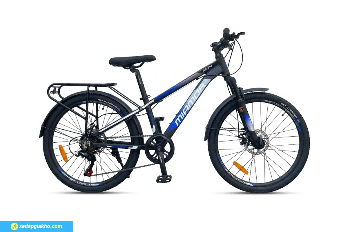 Xe đạp địa hình Miamor Forteen 24 inch - Màu ghi xanh